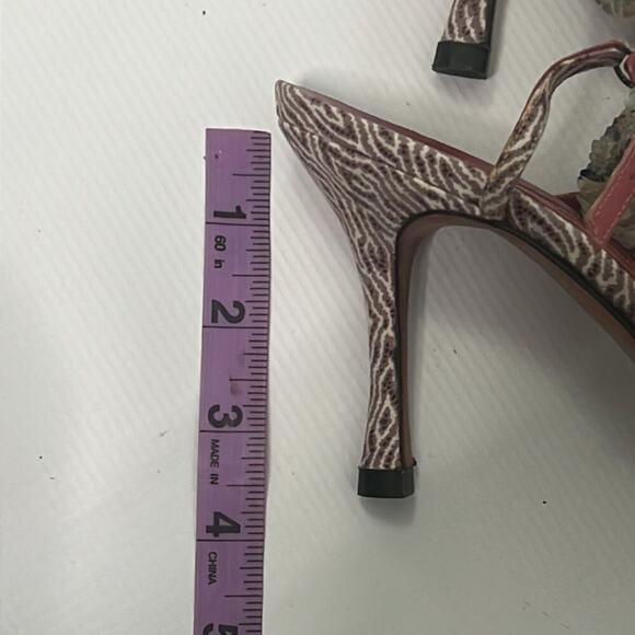 MANOLO BLAHNIK ANKLE BEADS STRAPS SANDALS SIZE 37 - Picture 4 of 8